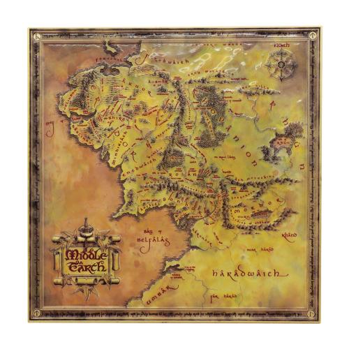 LORD OF THE RINGS - Metal Map Limited Edition Fanattik