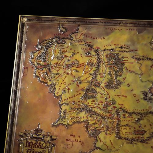 LORD OF THE RINGS - Metal Map Limited Edition Fanattik