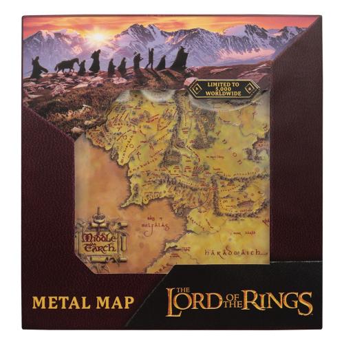 LORD OF THE RINGS - Metal Map Limited Edition Fanattik