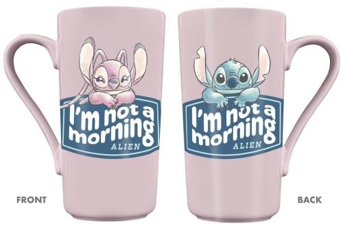STITCH & ANGEL - I'm not a Morning Alien - Latte Mug 16,5oz Pyramid