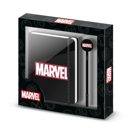 MARVEL - Gåvoset - A5 Anteckningsblock + Pen Karactermania