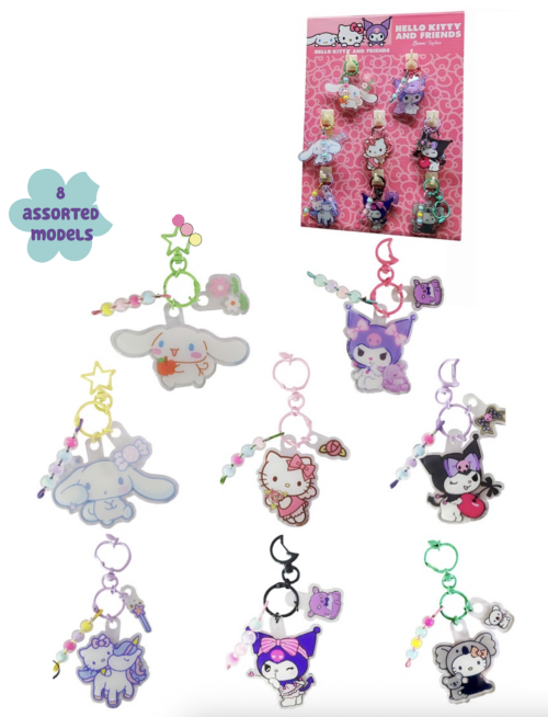 HELLO KITTY & Friends - Display of 16 Nyckelrings CYP
