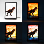 JURASSIC PARK - Inramad LED Print 28x20x5cm Grupo Erik