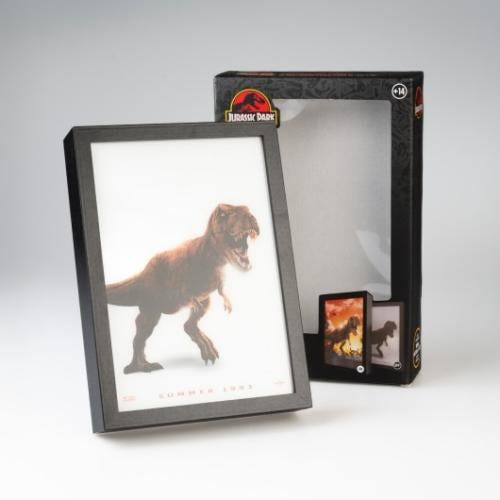 JURASSIC PARK - Inramad LED Print 28x20x5cm Grupo Erik