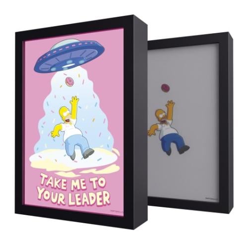 THE SIMPSONS - Homer - Inramad LED Print 28x20x5cm Grupo Erik