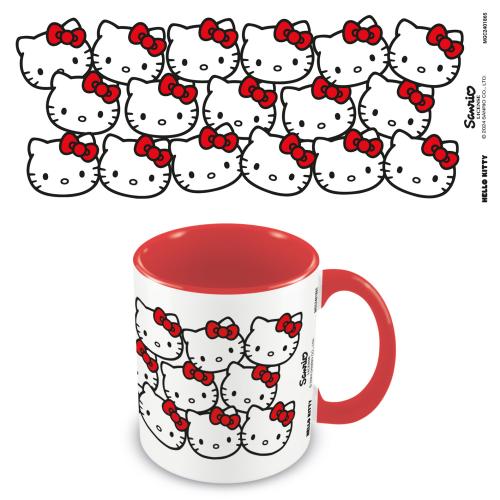 HELLO KITTY - Många Kittys - Färgad Inre Mugg 11oz Pyramid