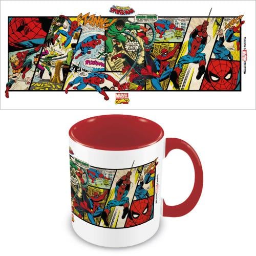 SPIDERMAN - Tecknat - Färgad Inre Mugg 11oz Pyramid
