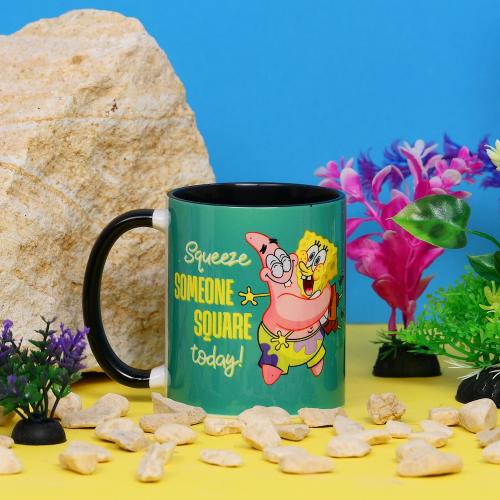 Svampbob - Hug - Inre Färgad Mugge - 11oz