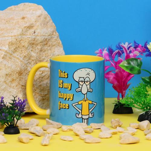 Svampbob - Min Lyckliga Ansikte - Inre Färgad Mugg - 11oz