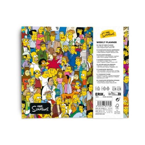 THE SIMPSONS - Veckoplanerare + Bloc Note Grupo Erik