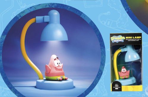 Svampbob - Patrick - Uppladdningsbar Mini Bordslampa - 15cm Blue Sky