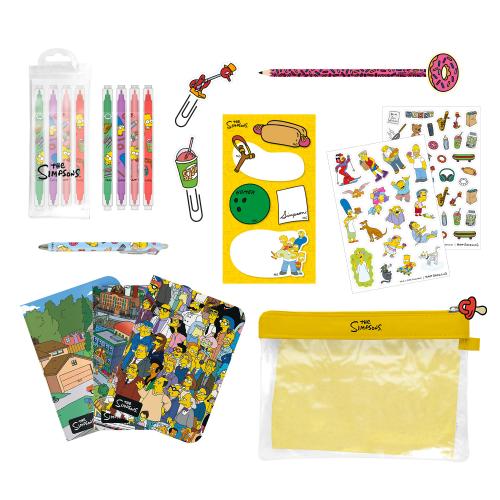 THE SIMPSONS - Stationery Set med 3 A6 Anteckningsböcker - 10 delar Grupo Erik