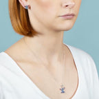 STITCH - Örhängen och Halsband Set - Pläterad Messing Peershardy