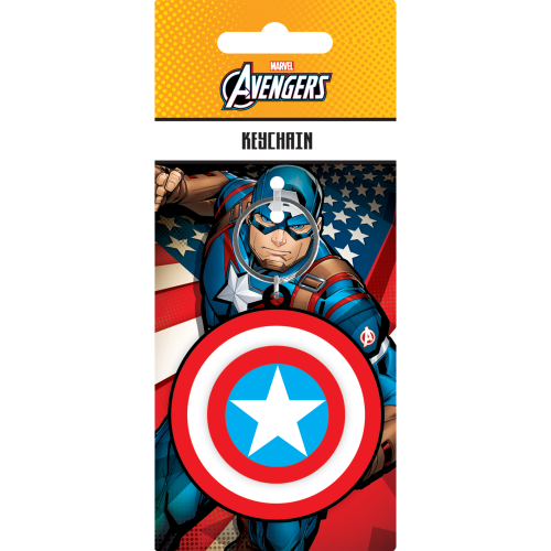 CAPTAIN AMERCA - Shield - 'Spinner' 3D Nyckelring Pyramid