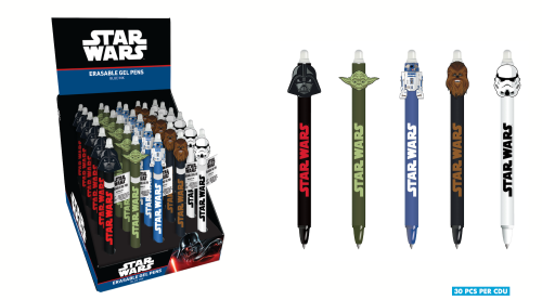 STAR WARS - Head Topper Erasable Gel Pen (Display av 30 st) Pyramid