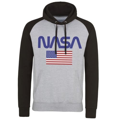 NASA - Baseball Sweat Hoodie - Old Glory - (XL) Runns