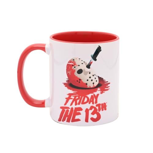 FRIDAY 13th - Jason & Mask - Inner Colored Mug - 11oz Widdop