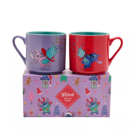 STITCH & ANGEL - Merry Everything - Set of 2 Färgglada Muggar Widdop