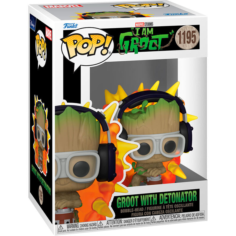 POP Figur Marvel I am Groot - Groot med Detonator FUNKO