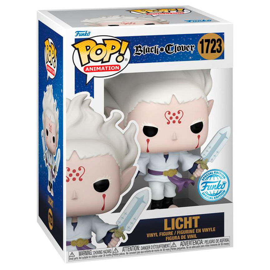 POP Figur Black Clover Licht Exclusive - Samlarobjekt i presentask FUNKO