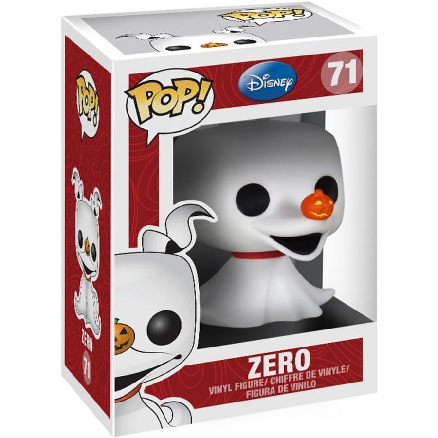 POP Figur Disney Nightmare Before Christmas Zero – Samlarobjekt i Presentförpackning FUNKO