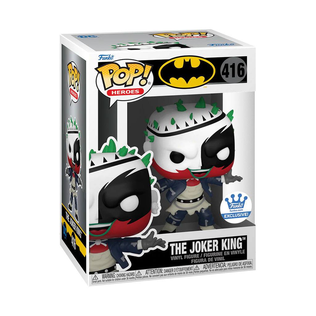 DC Comics POP! Heroes Vinyl Figure The Joker King Exclusive 9 cm Runns