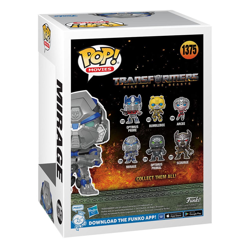 Transformers: Rise of the Beasts POP! Movies Figur Mirage 9 cm Funko
