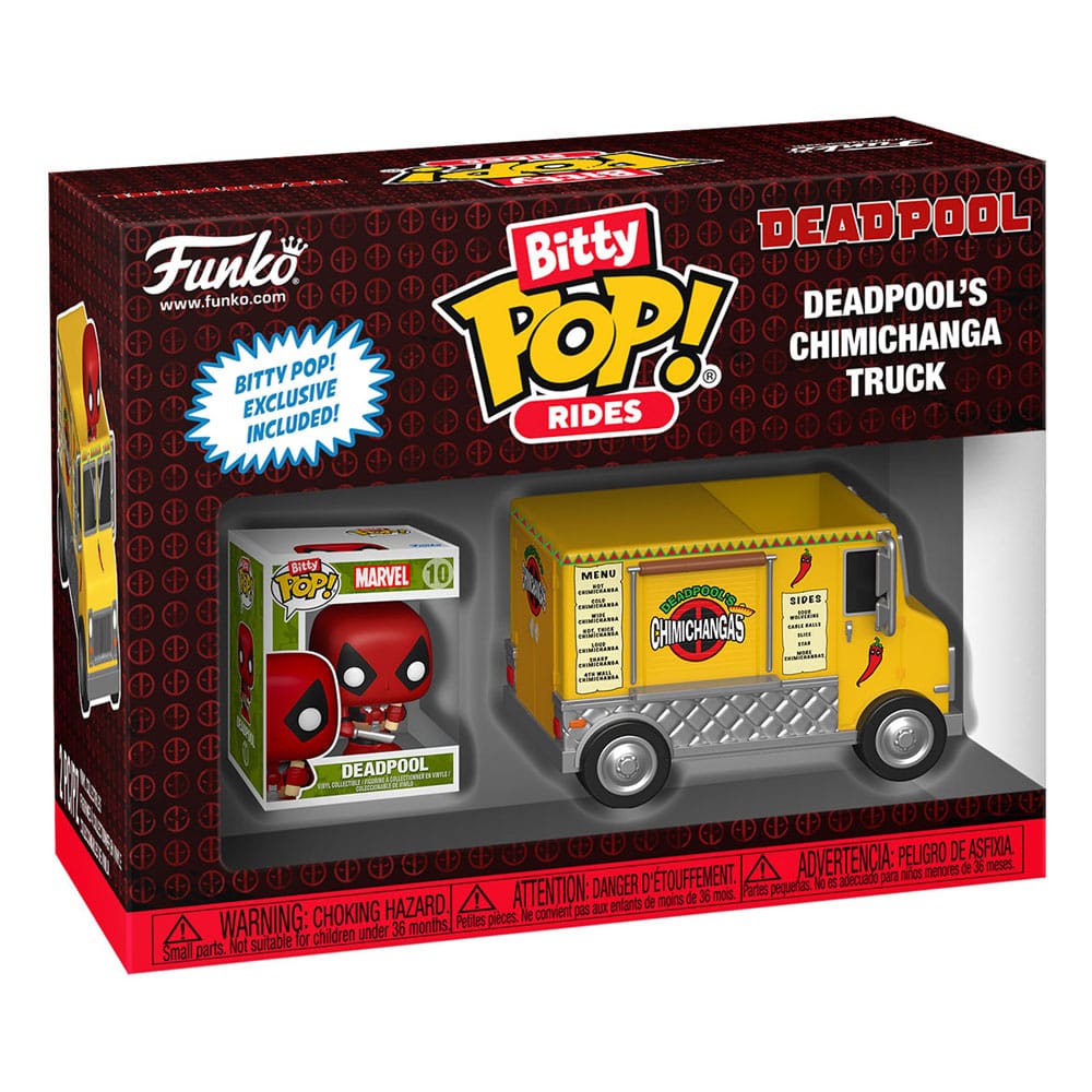 Marvel POP! Rides Figur Deadpool w/Chimichanga Truck 2,5 cm Funko